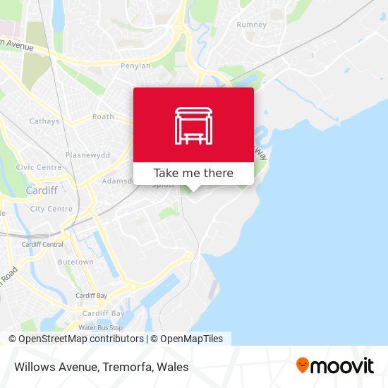 Willows Avenue, Tremorfa map