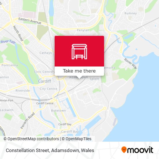 Constellation Street, Adamsdown map