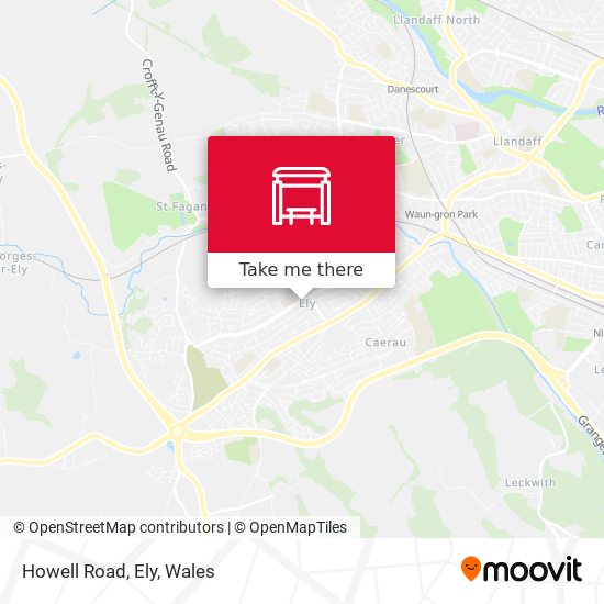 Howell Road, Ely map