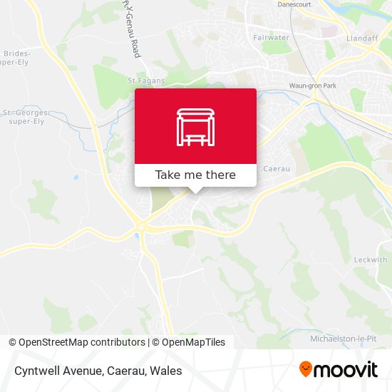 Cyntwell Avenue, Caerau map