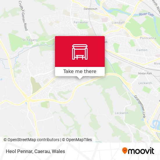 Heol Pennar, Caerau map