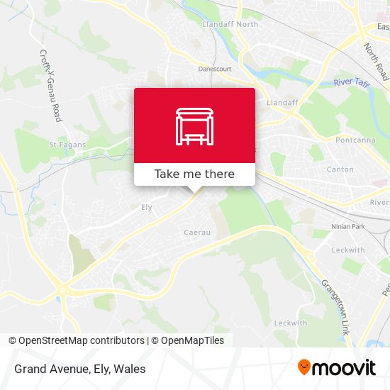 Grand Avenue, Ely map