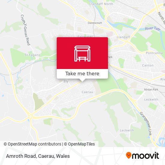 Amroth Road, Caerau map