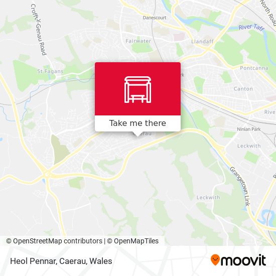 Heol Pennar, Caerau map
