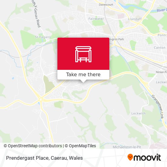 Prendergast Place, Caerau map