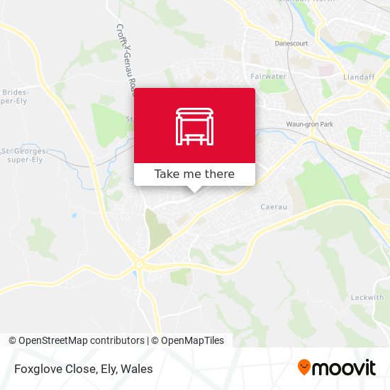Foxglove Close, Ely map