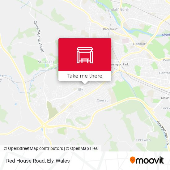 Red House Road, Ely map