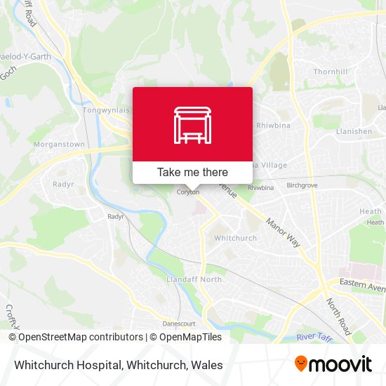 Whitchurch Hospital, Whitchurch map