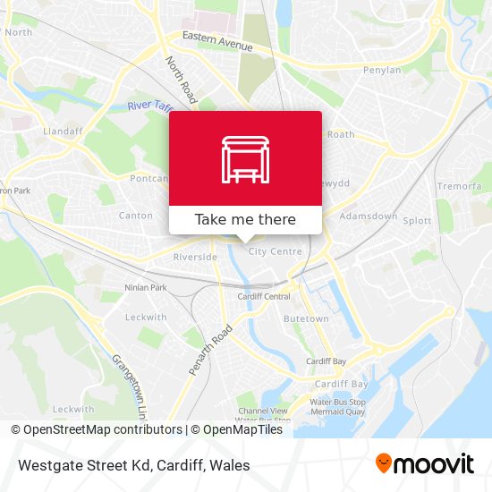 Westgate Street Kd, Cardiff map