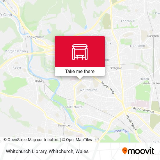 Whitchurch Library, Whitchurch map