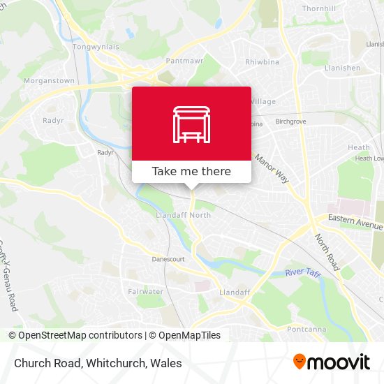 Church Road, Whitchurch map