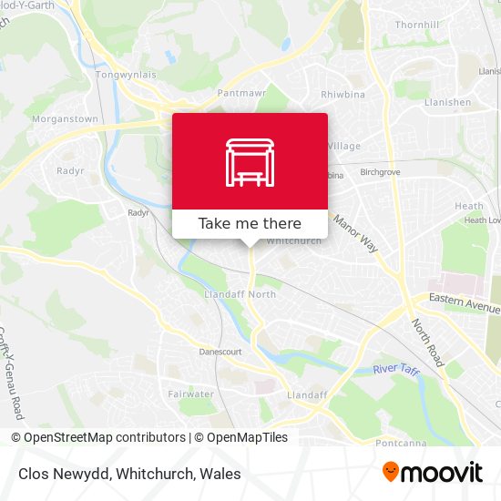 Clos Newydd, Whitchurch map
