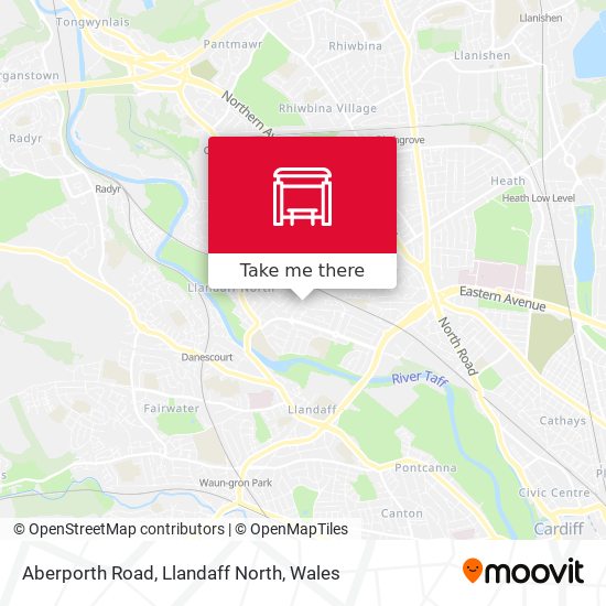 Aberporth Road, Llandaff North map