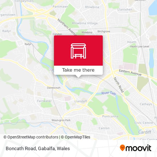 Boncath Road, Gabalfa map