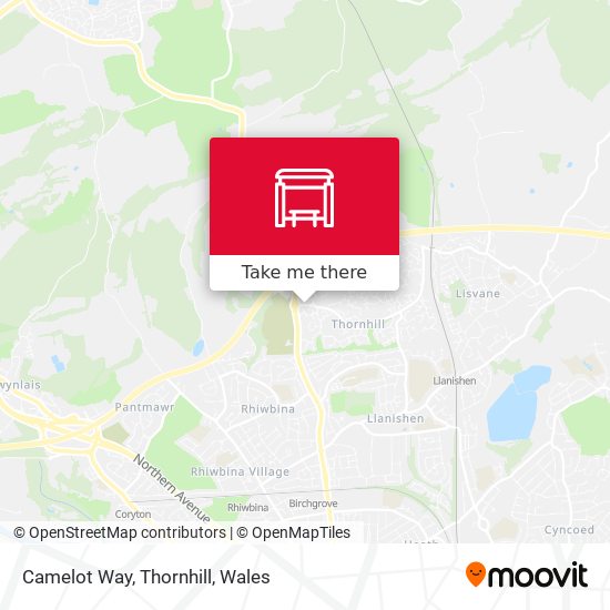 Camelot Way, Thornhill map