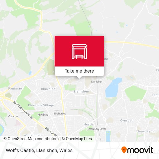 Wolf's Castle, Llanishen map