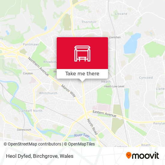 Heol Dyfed, Birchgrove map