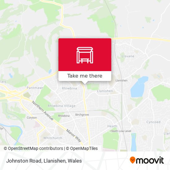 Johnston Road, Llanishen map