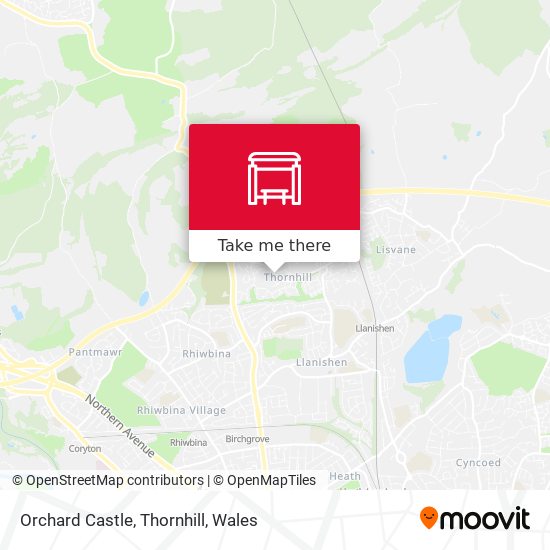 Orchard Castle, Thornhill map