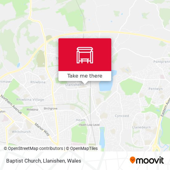 Baptist Church, Llanishen map