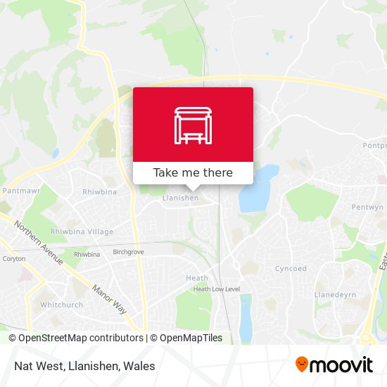 Nat West, Llanishen map