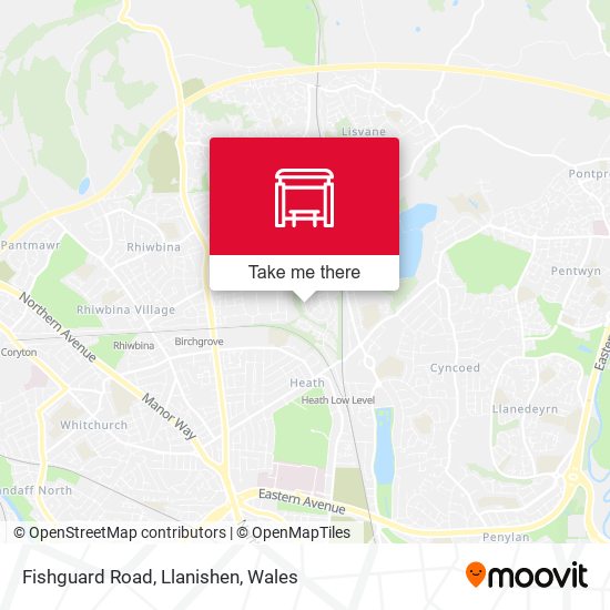 Fishguard Road, Llanishen map