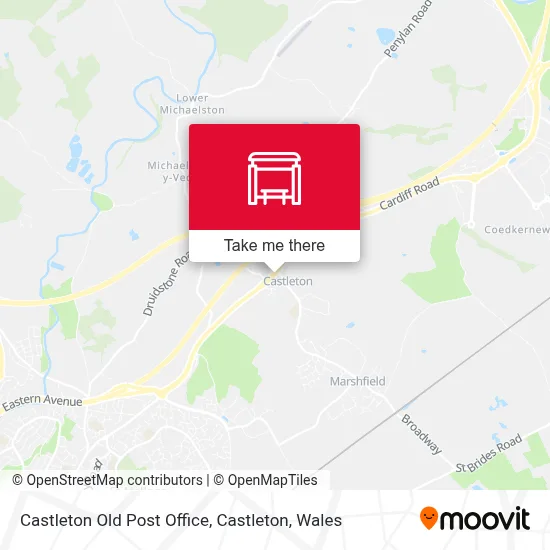 Castleton Old Post Office, Castleton map