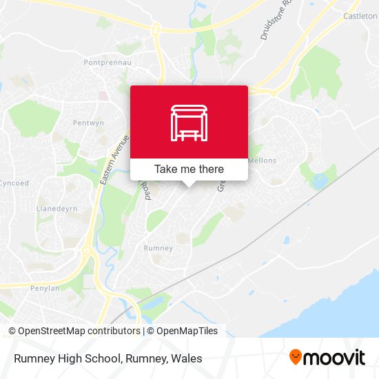 Rumney High School, Rumney map