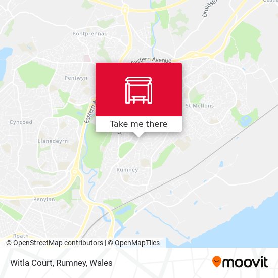 Witla Court, Rumney map