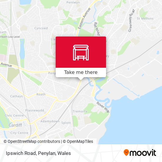 Ipswich Road, Penylan map