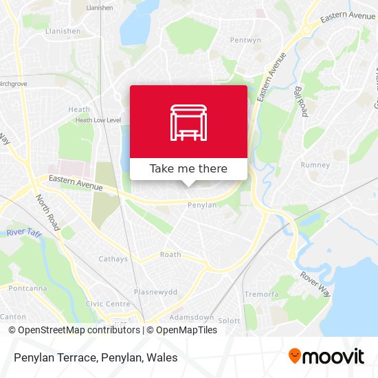 Penylan Terrace, Penylan map