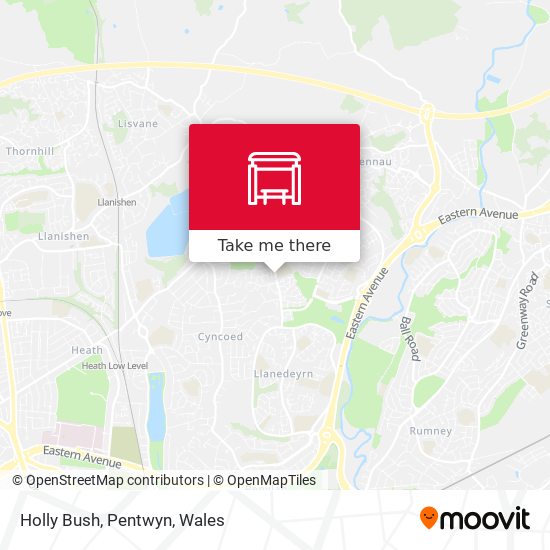 Holly Bush, Pentwyn map