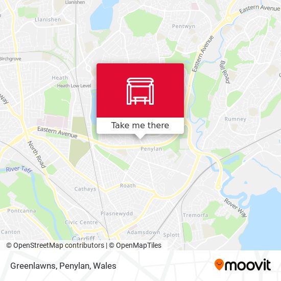 Greenlawns, Penylan map