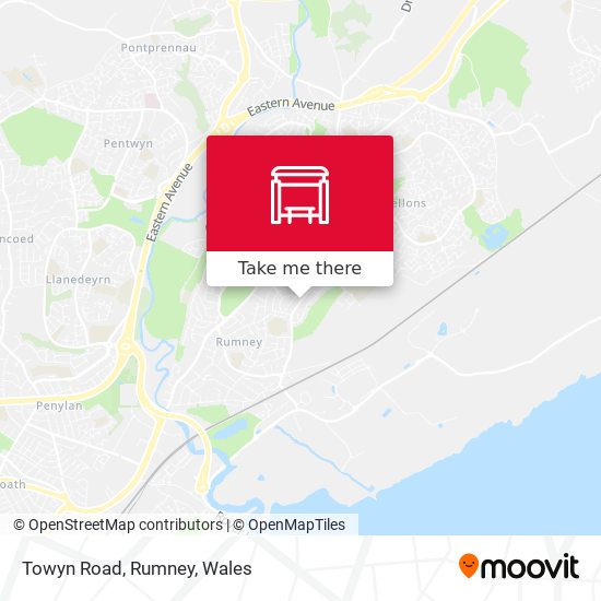 Towyn Road, Rumney map