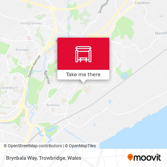 Brynbala Way, Trowbridge map