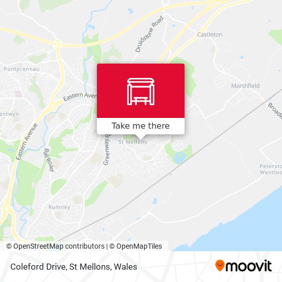 Coleford Drive, St Mellons map