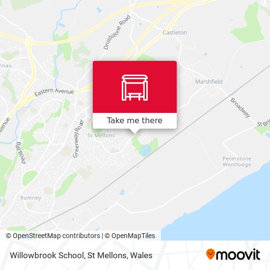 Willowbrook School, St Mellons map