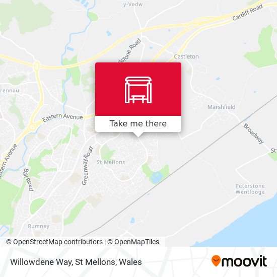 Willowdene Way, St Mellons map