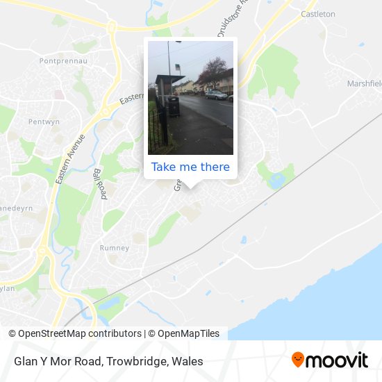 Glan Y Mor Road, Trowbridge map