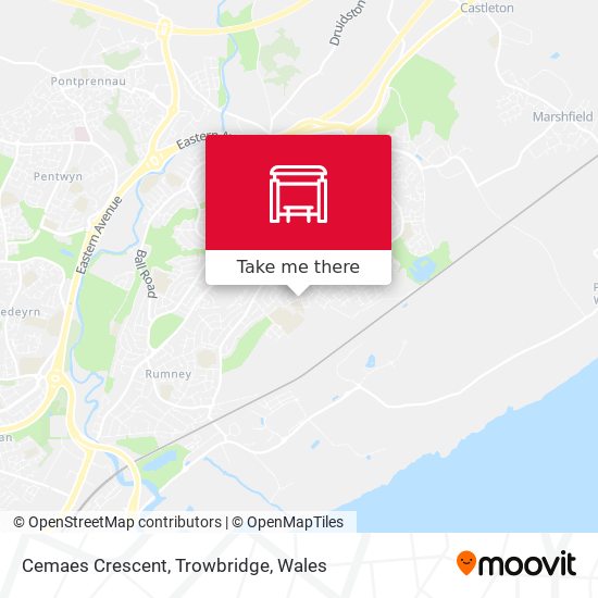 Cemaes Crescent, Trowbridge map