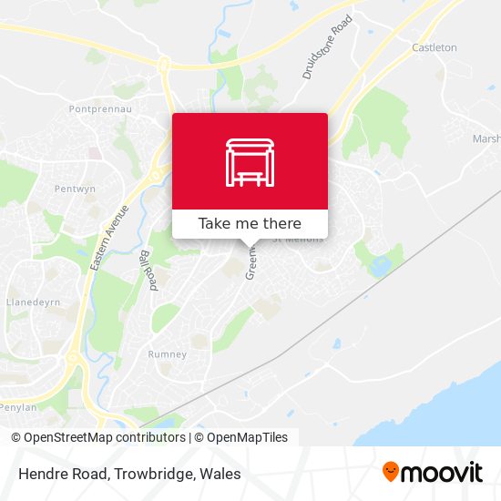Hendre Road, Trowbridge map