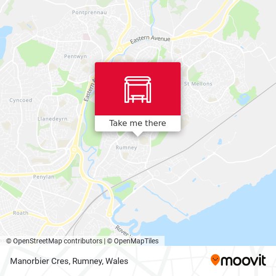 Manorbier Cres, Rumney map