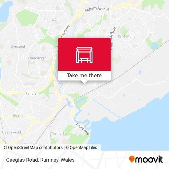 Caeglas Road, Rumney map