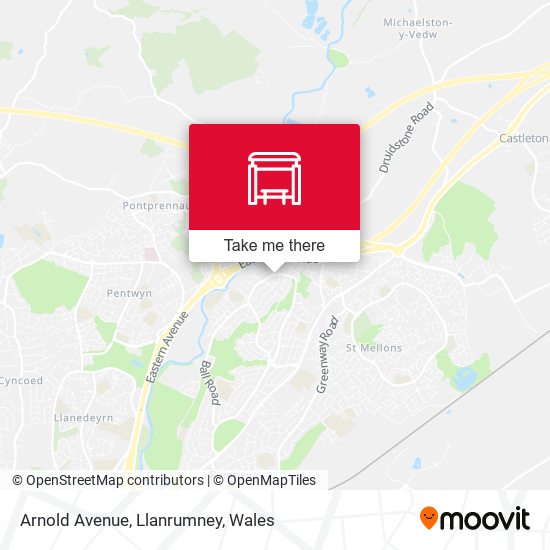 Arnold Avenue, Llanrumney map