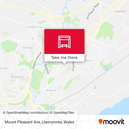 Mount Pleasant Ave, Llanrumney map