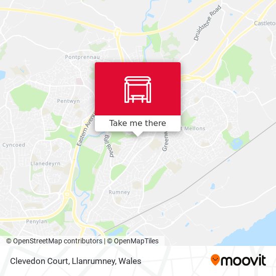 Clevedon Court, Llanrumney map