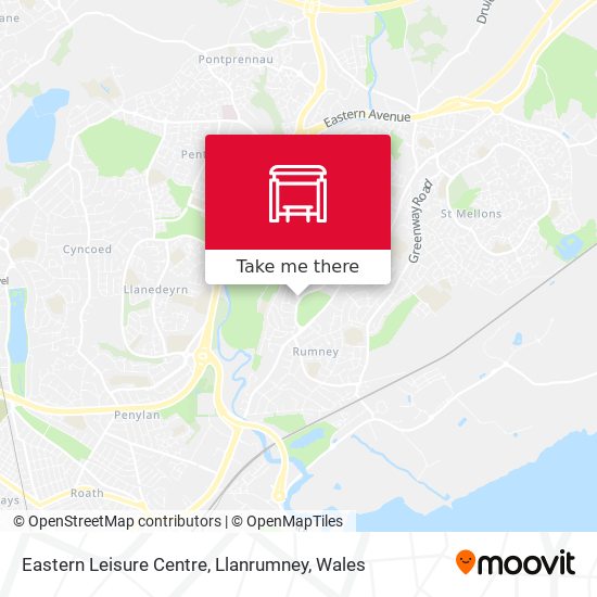 Eastern Leisure Centre, Llanrumney map