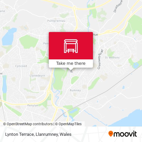 Lynton Terrace, Llanrumney map