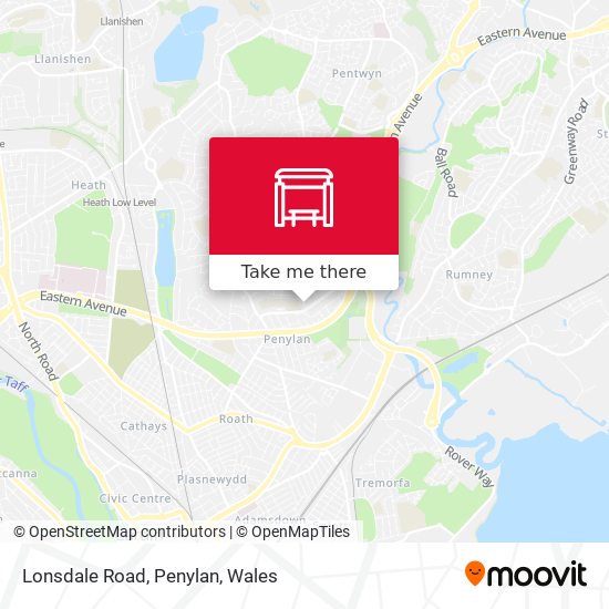 Lonsdale Road, Penylan map