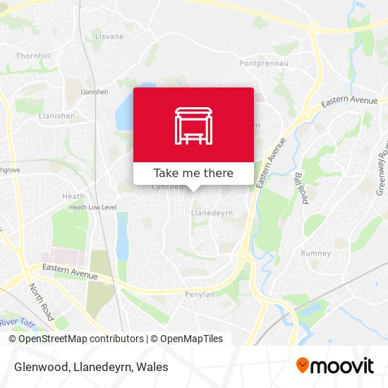 Glenwood, Llanedeyrn map
